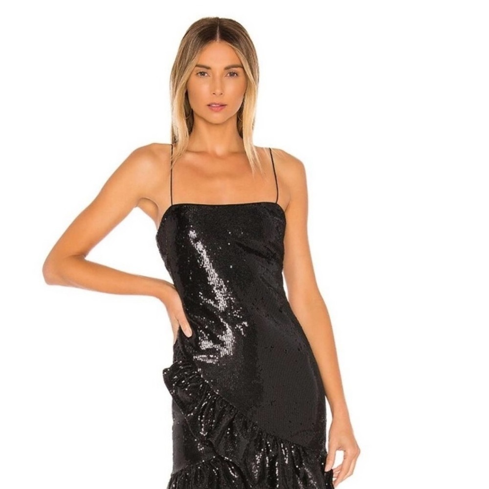 Likely Lilia Sequined Ruffle Cocktail Dress 6 - Picture 2 of 16